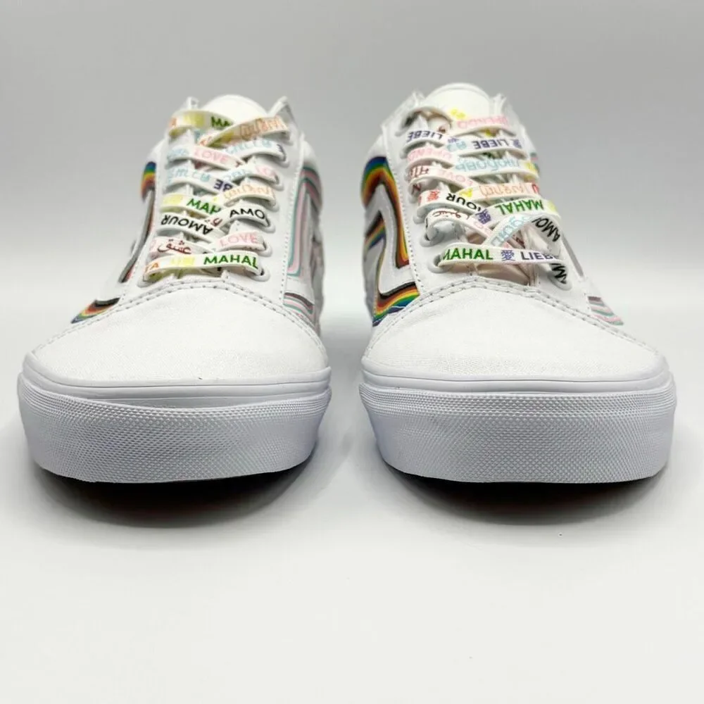 Vans Old Skool Pride White Sneakers - US Men’s 10